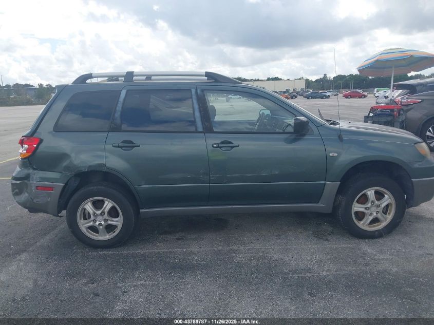 2004 Mitsubishi Outlander Ls VIN: JA4LX31F14U053439 Lot: 43789787