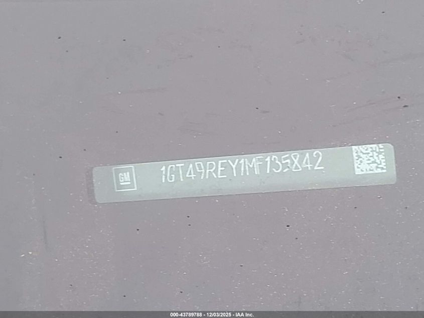 2021 GMC Sierra 2500Hd 4Wd Standard Bed Denali VIN: 1GT49REY1MF135842 Lot: 43789788