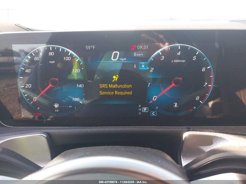 2020 Mercedes-Benz Glb 250 VIN: WDC4M4GB2LW001585 Lot: 43789876