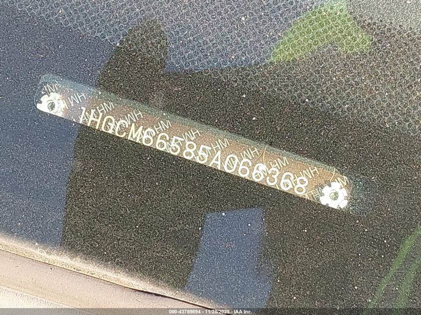 2005 Honda Accord 3.0 Ex VIN: 1HGCM66585A066368 Lot: 43789894