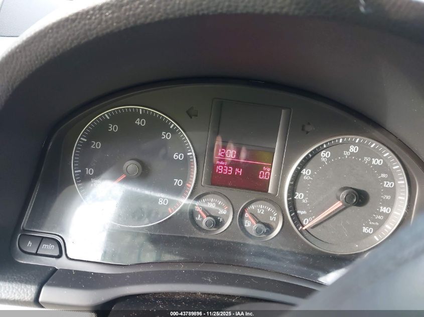 2009 Volkswagen Jetta S VIN: 3VWJZ71K39M099519 Lot: 43789896