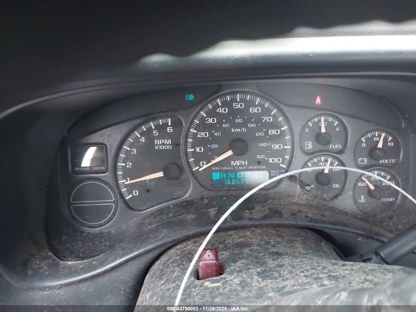 2001 Chevrolet Silverado 2500Hd Ls VIN: 1GCHK24U91E289728 Lot: 43790003