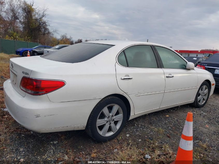2005 Lexus Es 330 VIN: JTHBA30G055095818 Lot: 43790114