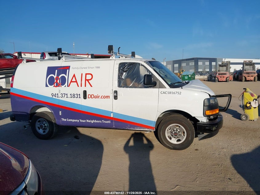 2025 GMC Savana Cargo Rwd 2500 Regular Wheelbase Work Van VIN: 1GTW7AFP3S1258509 Lot: 43790152