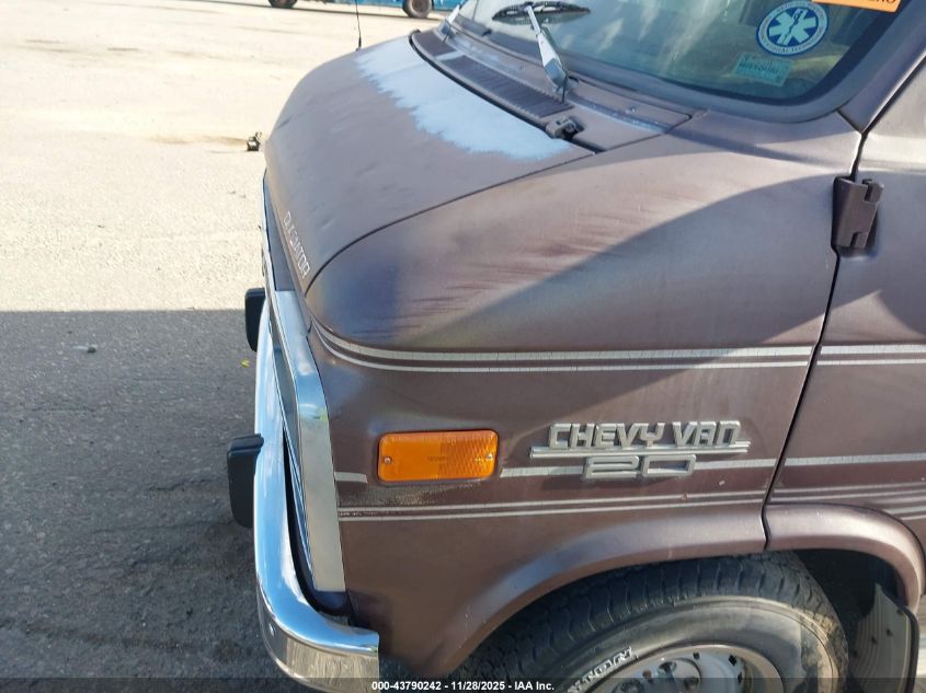 1993 Chevrolet G20 VIN: 2GBEG25KXP4108392 Lot: 43790242