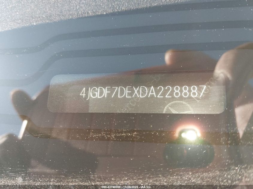 2013 Mercedes-Benz Gl 550 4Matic VIN: 4JGDF7DEXDA228887 Lot: 43790359