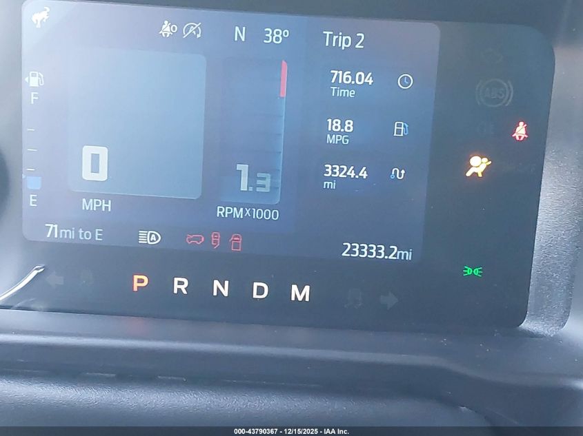 2023 Ford Bronco Wildtrak VIN: 1FMEE5DP4PLB30699 Lot: 43790367