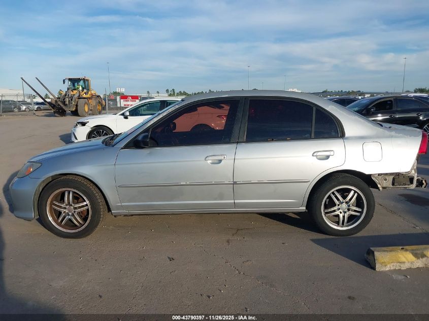 2005 Honda Civic Lx VIN: 2HGES16695H538864 Lot: 43790397