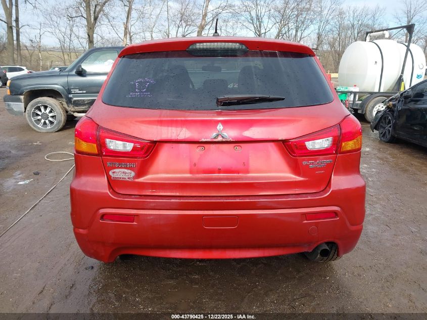 2011 Mitsubishi Outlander Sport Es VIN: JA4AP3AU2BZ003350 Lot: 43790425