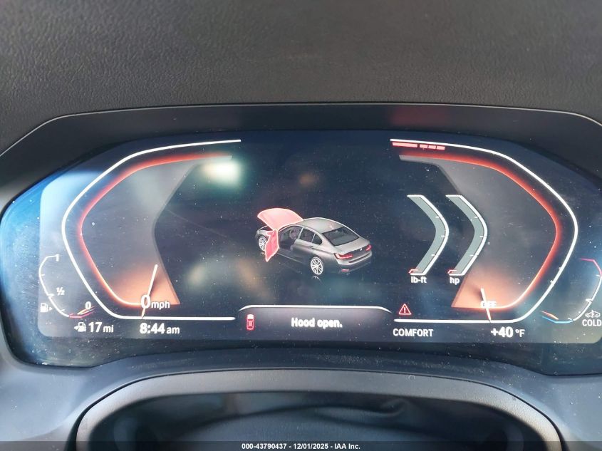 2022 BMW 330I xDrive VIN: 3MW5R7J00N8C65787 Lot: 43790437