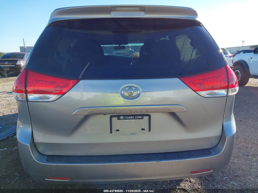 2012 Toyota Sienna Le V6 8 Passenger VIN: 5TDKK3DC0CS244189 Lot: 43790500