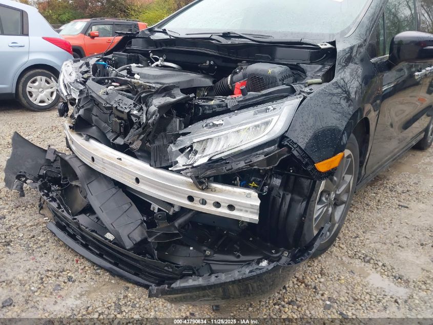 2022 Honda Odyssey Elite VIN: 5FNRL6H95NB039566 Lot: 43790634