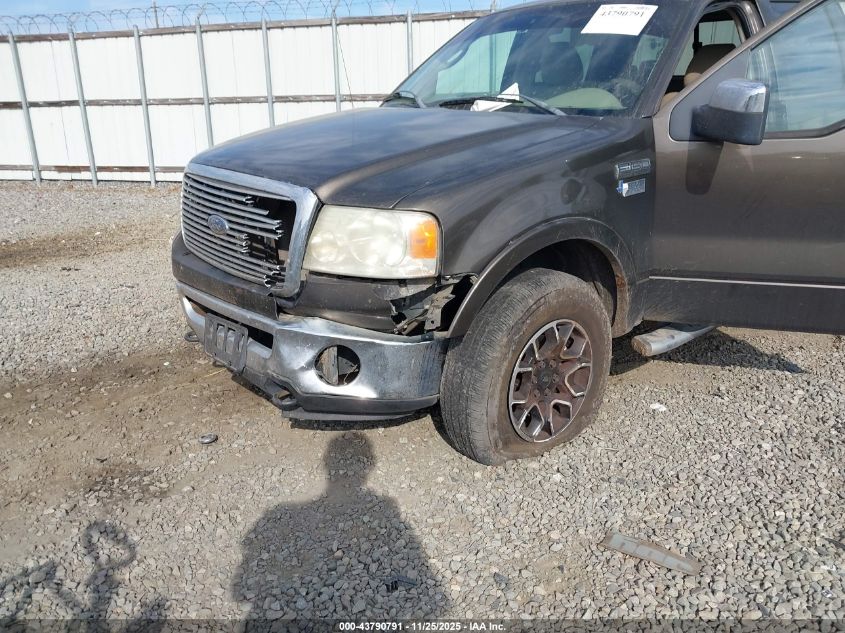 2008 Ford F-150 Lariat VIN: 1FTPW14V78FB40550 Lot: 43790791