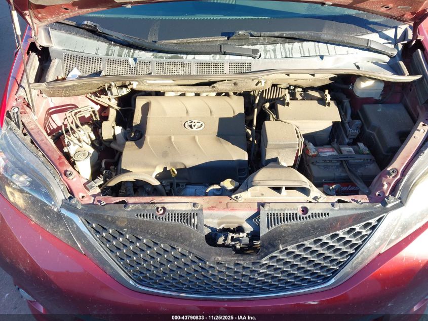 2014 Toyota Sienna Se 8 Passenger VIN: 5TDXK3DC0ES501117 Lot: 43790833