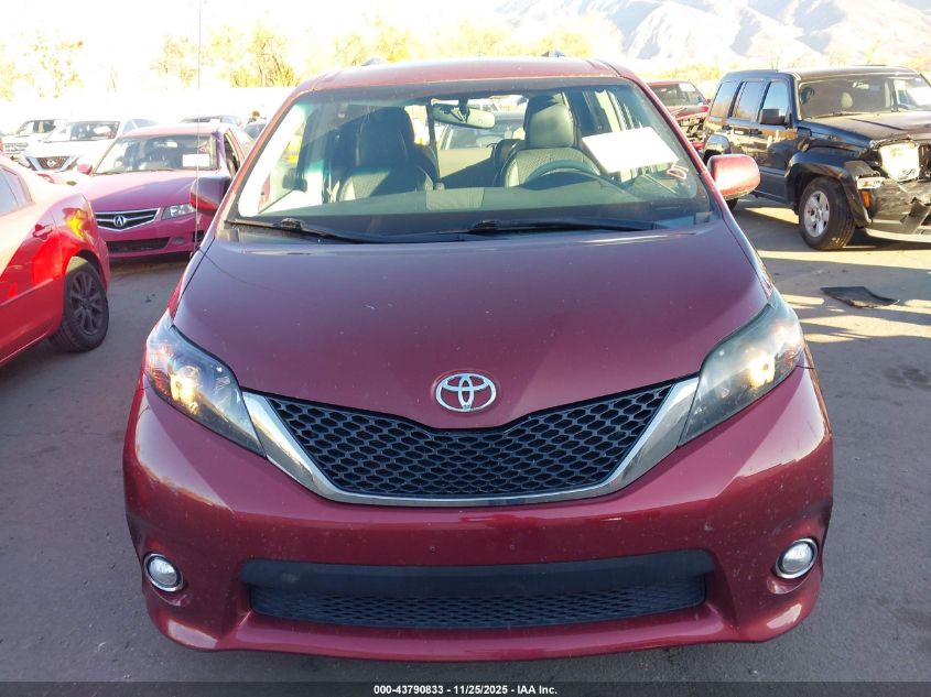 2014 Toyota Sienna Se 8 Passenger VIN: 5TDXK3DC0ES501117 Lot: 43790833