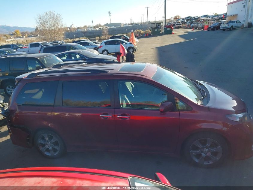 2014 Toyota Sienna Se 8 Passenger VIN: 5TDXK3DC0ES501117 Lot: 43790833