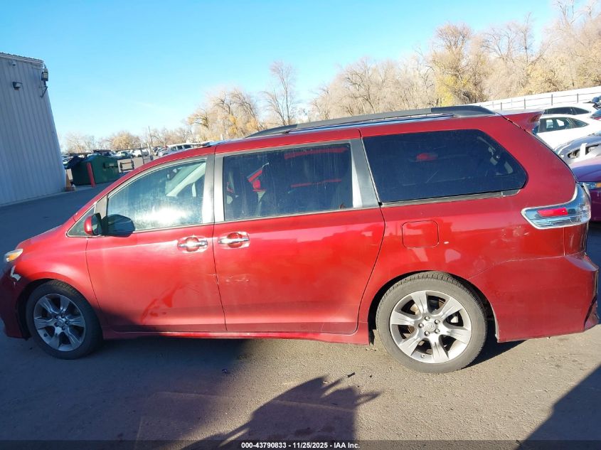 2014 Toyota Sienna Se 8 Passenger VIN: 5TDXK3DC0ES501117 Lot: 43790833