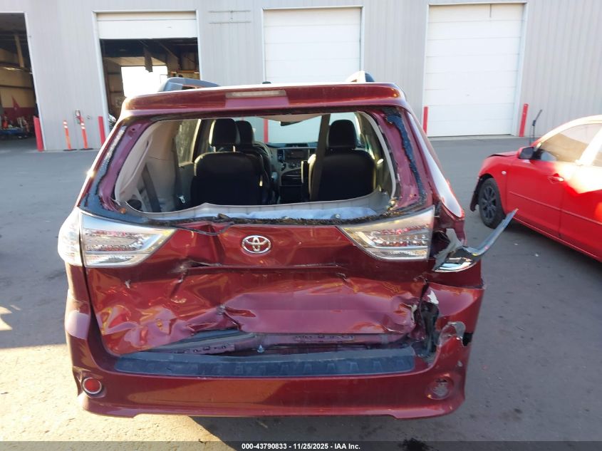 2014 Toyota Sienna Se 8 Passenger VIN: 5TDXK3DC0ES501117 Lot: 43790833