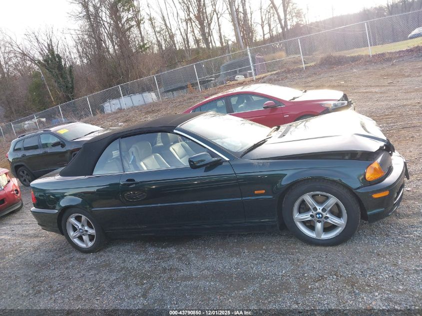 2002 BMW 325Ci VIN: WBABS33482PG84969 Lot: 43790850