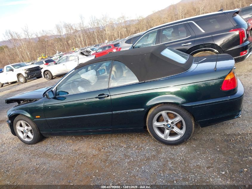 2002 BMW 325Ci VIN: WBABS33482PG84969 Lot: 43790850