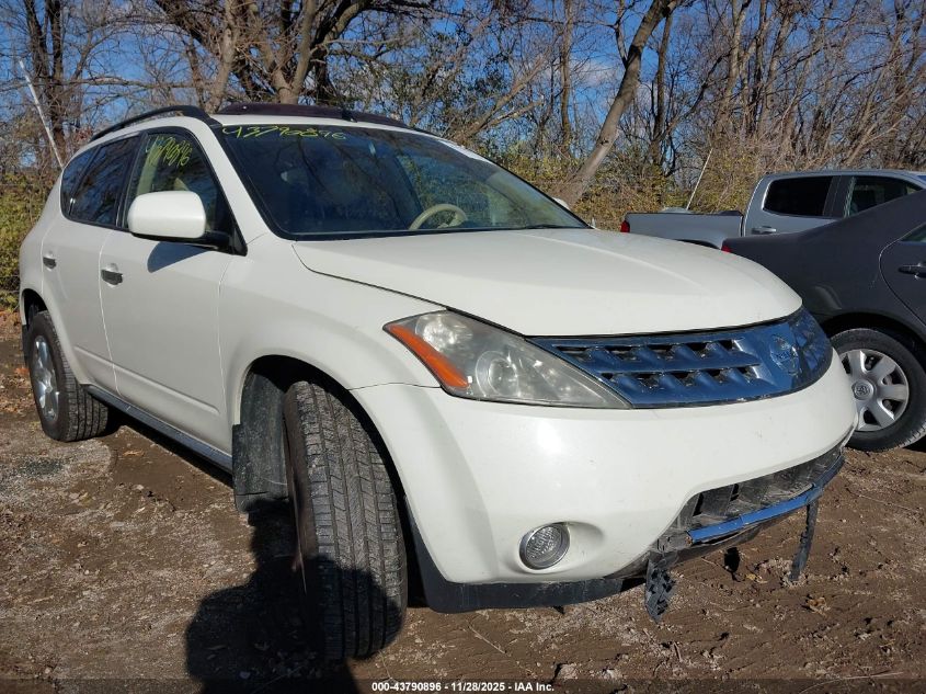 2006 Nissan Murano Sl VIN: JN8AZ08W06W511642 Lot: 43790896