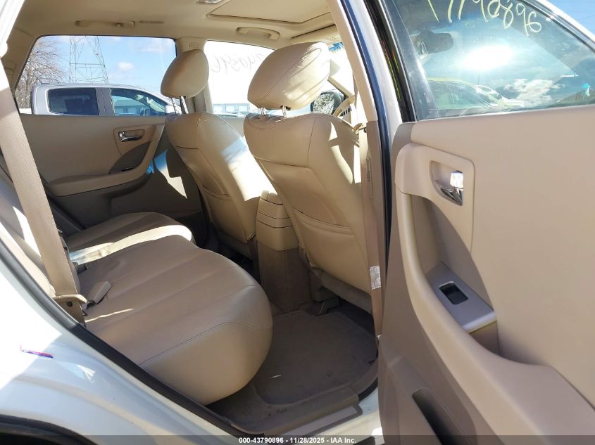 2006 Nissan Murano Sl VIN: JN8AZ08W06W511642 Lot: 43790896