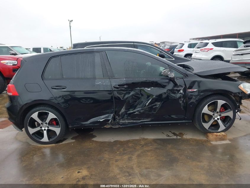 2017 Volkswagen Golf Gti S 4-Door VIN: 3VW4T7AU3HM006447 Lot: 43791033