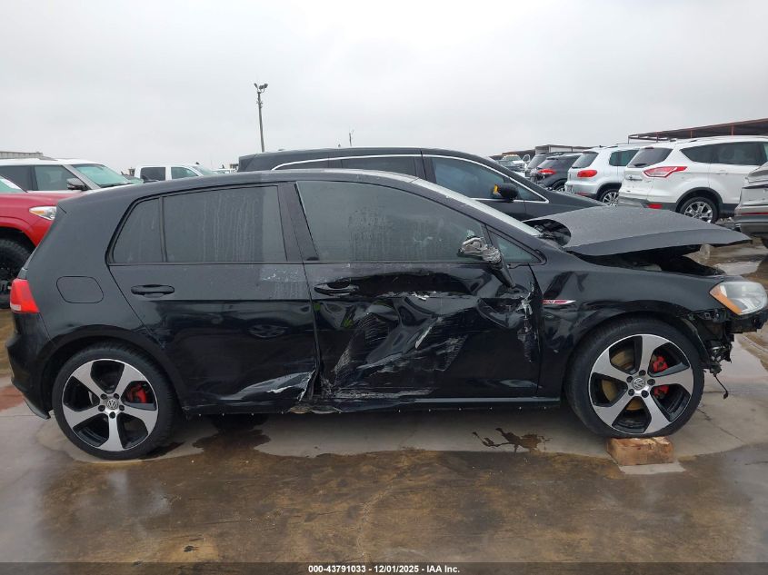 2017 Volkswagen Golf Gti S 4-Door VIN: 3VW4T7AU3HM006447 Lot: 43791033