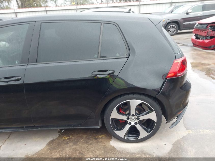 2017 Volkswagen Golf Gti S 4-Door VIN: 3VW4T7AU3HM006447 Lot: 43791033