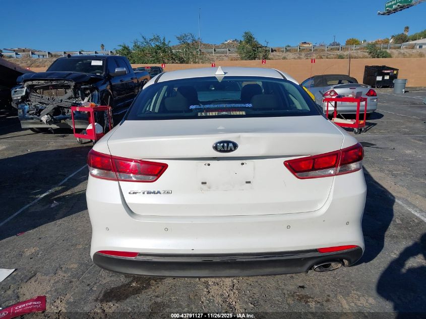 2018 Kia Optima Lx VIN: KNAGT4L35J5216625 Lot: 43791127