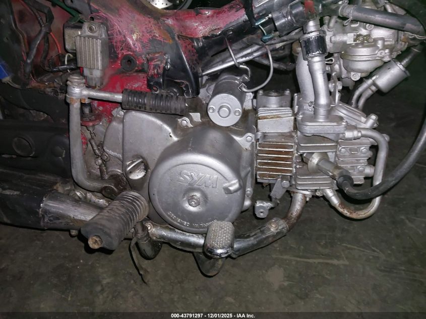 2012 Sym Scooter VIN: RFGBU1FH2CSMB1742 Lot: 43791297