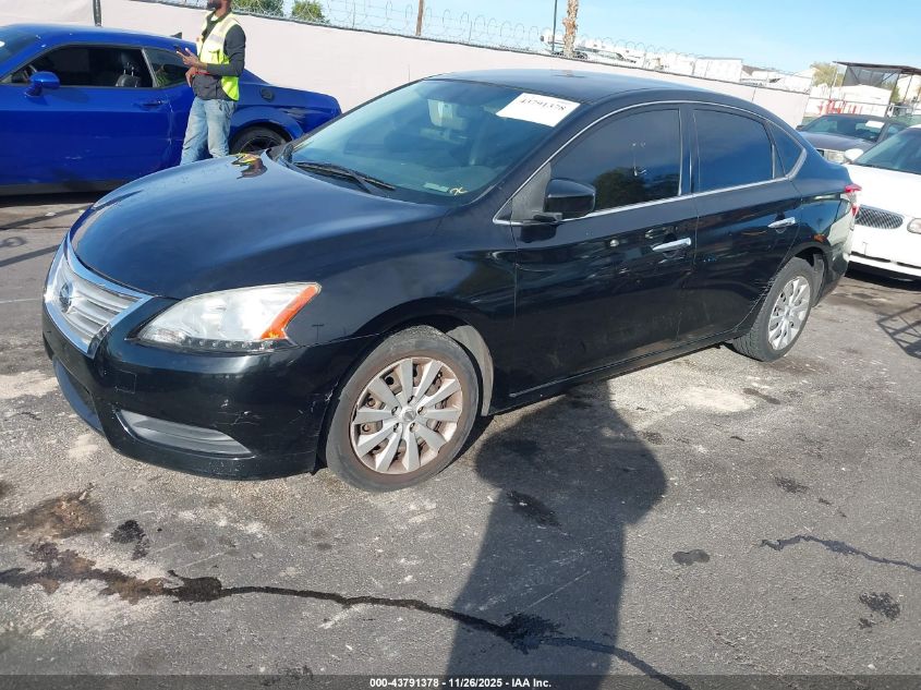 2014 Nissan Sentra S VIN: 3N1AB7APXEY218255 Lot: 43791378