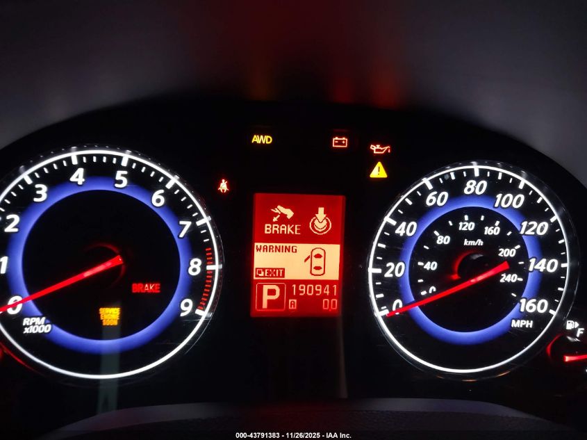 2008 Infiniti G35X VIN: JNKBV61F68M252905 Lot: 43791383