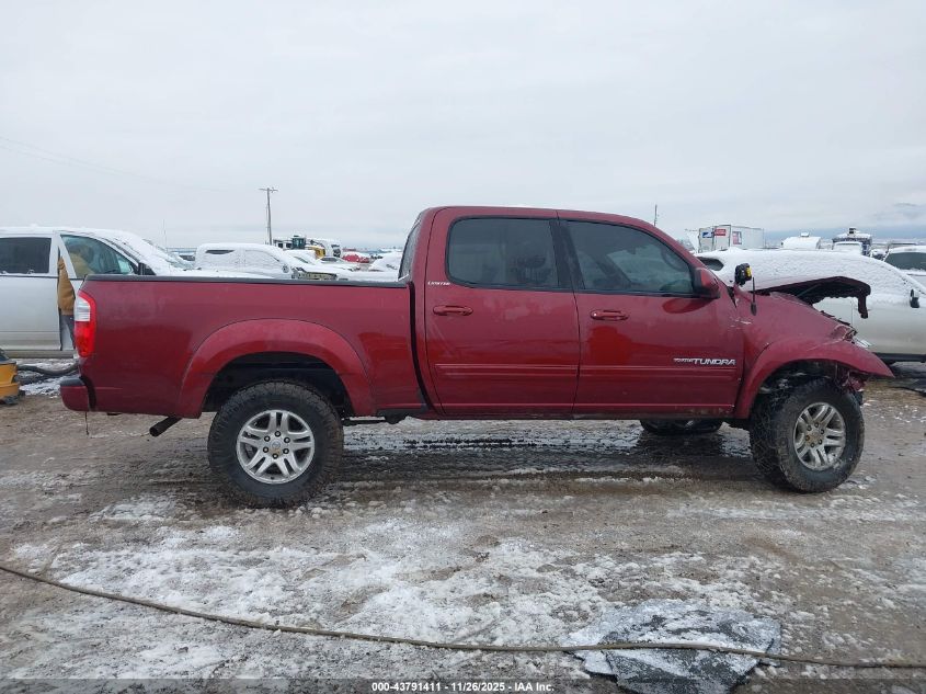2005 Toyota Tundra Limited V8 VIN: 5TBDT481X5S492840 Lot: 43791411