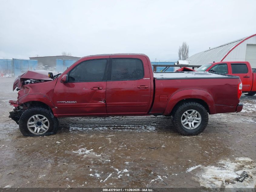 2005 Toyota Tundra Limited V8 VIN: 5TBDT481X5S492840 Lot: 43791411
