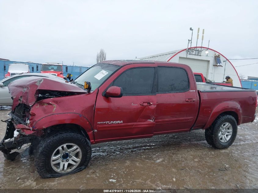 2005 Toyota Tundra Limited V8 VIN: 5TBDT481X5S492840 Lot: 43791411