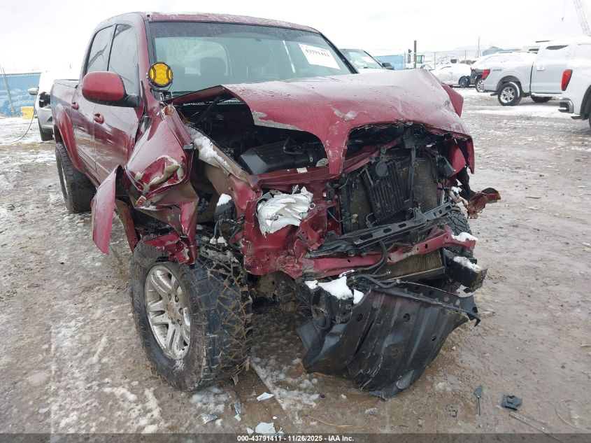 2005 Toyota Tundra Limited V8 VIN: 5TBDT481X5S492840 Lot: 43791411