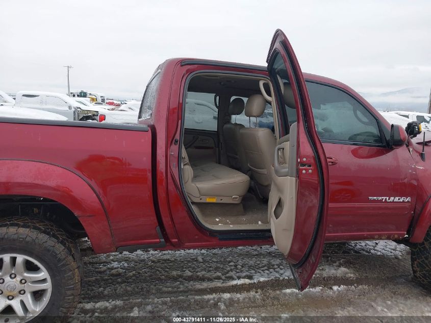2005 Toyota Tundra Limited V8 VIN: 5TBDT481X5S492840 Lot: 43791411