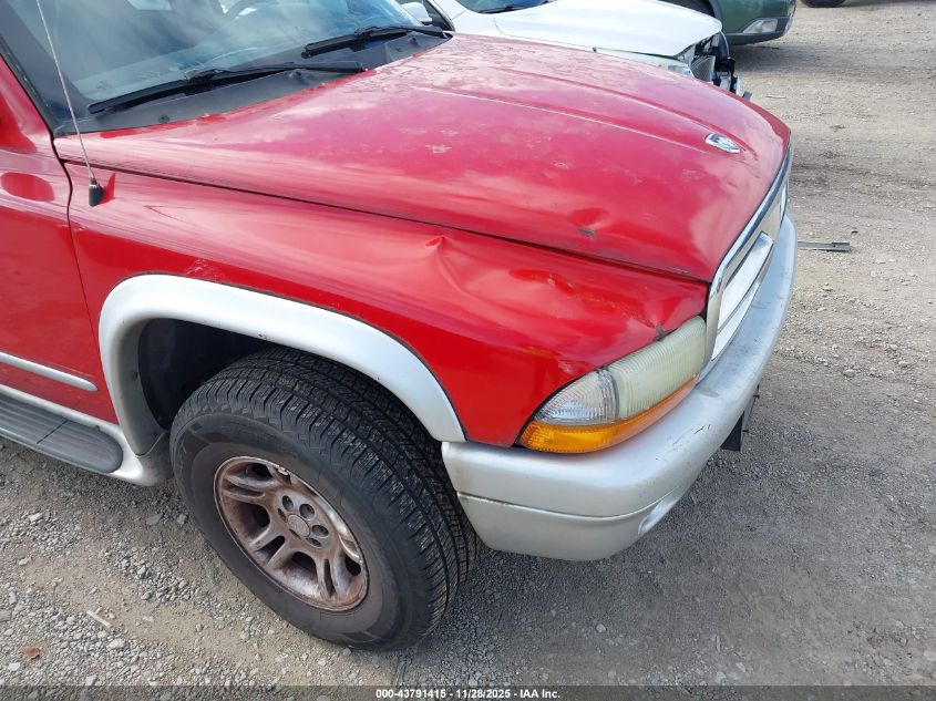 2002 Dodge Durango Slt Plus VIN: 1B4HS58N62F144806 Lot: 43791415