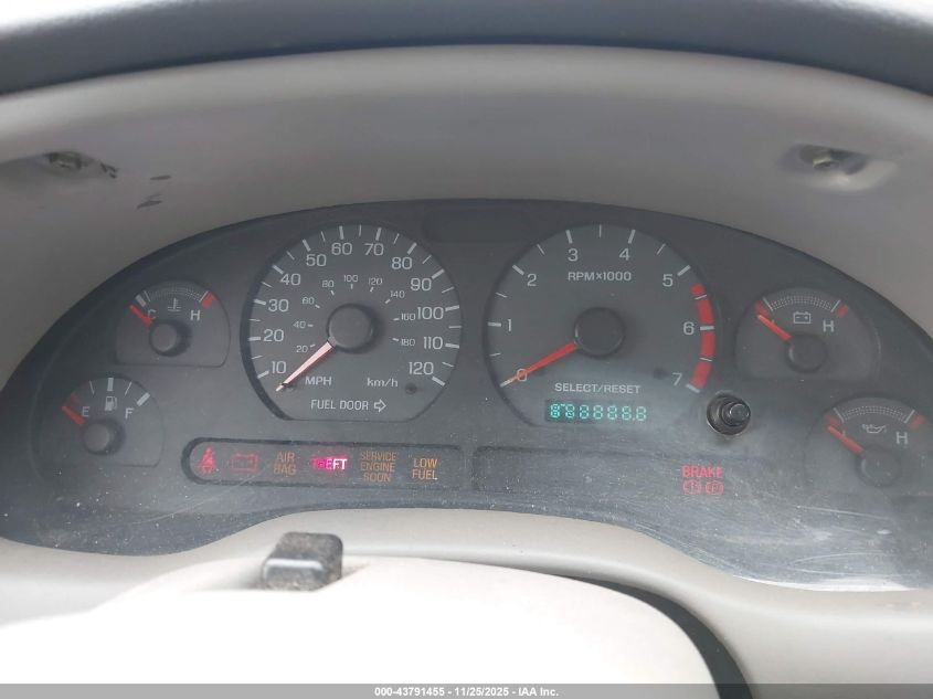 2000 Ford Mustang VIN: 1FAFP4043YF191430 Lot: 43791455