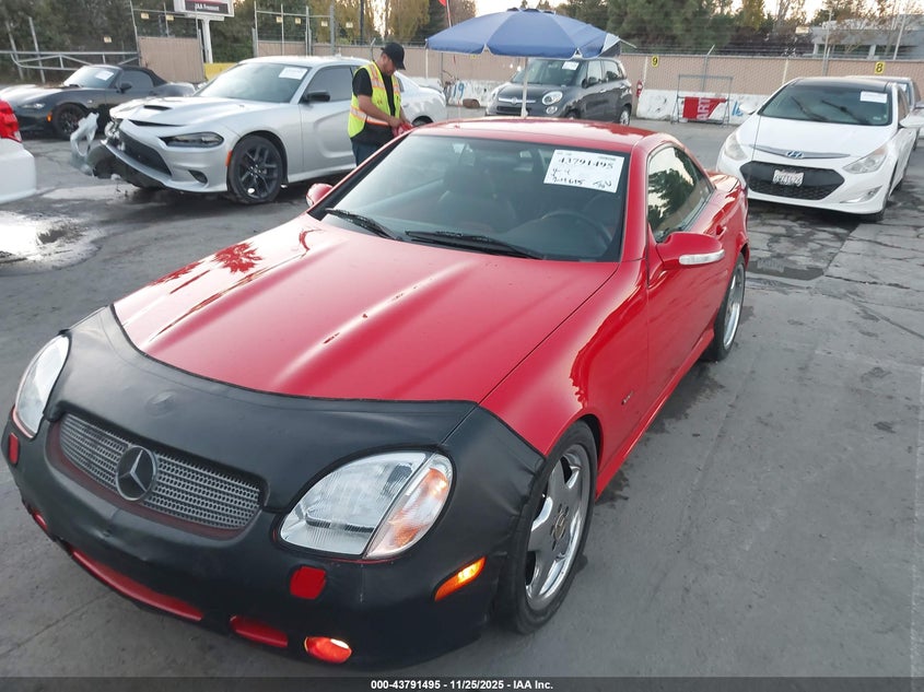 2001 Mercedes-Benz Slk 320 VIN: WDBKK65F11F210249 Lot: 43791495