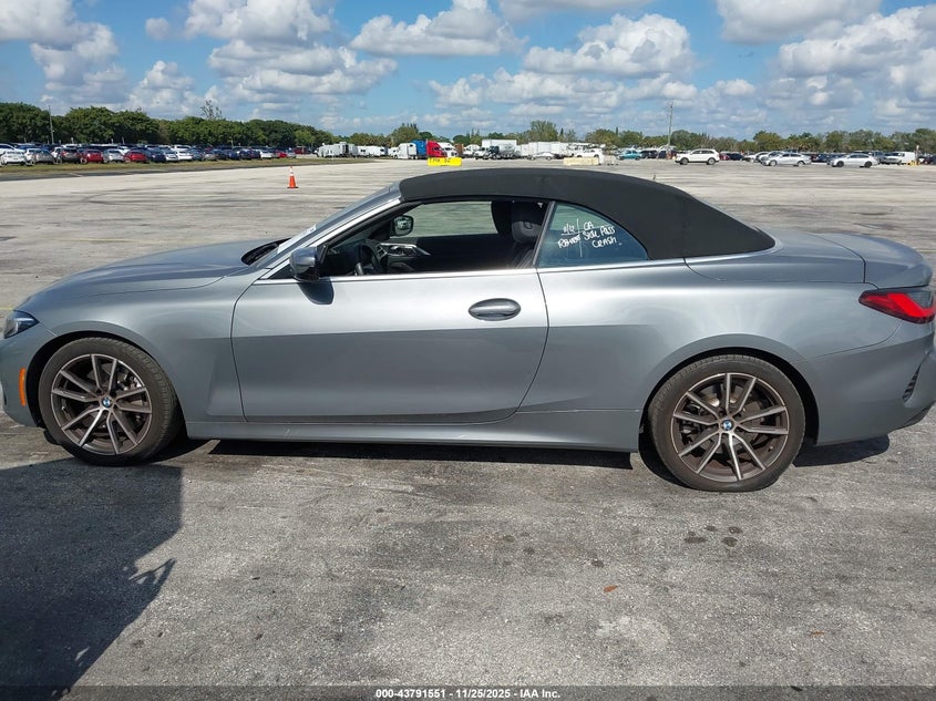 2025 BMW 430I VIN: WBA33DB02SCT15972 Lot: 43791551