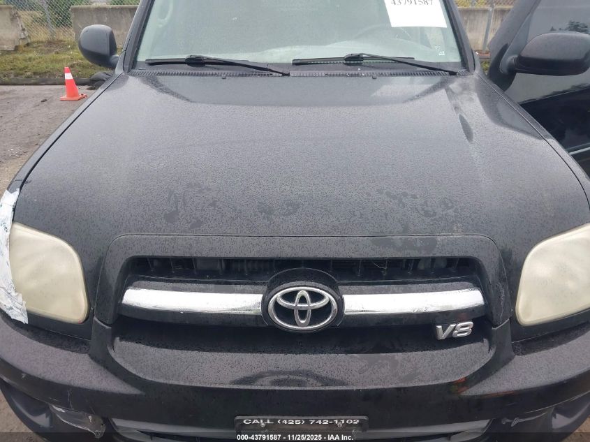 2005 Toyota Sequoia Limited V8 VIN: 5TDZT38A15S249456 Lot: 43791587