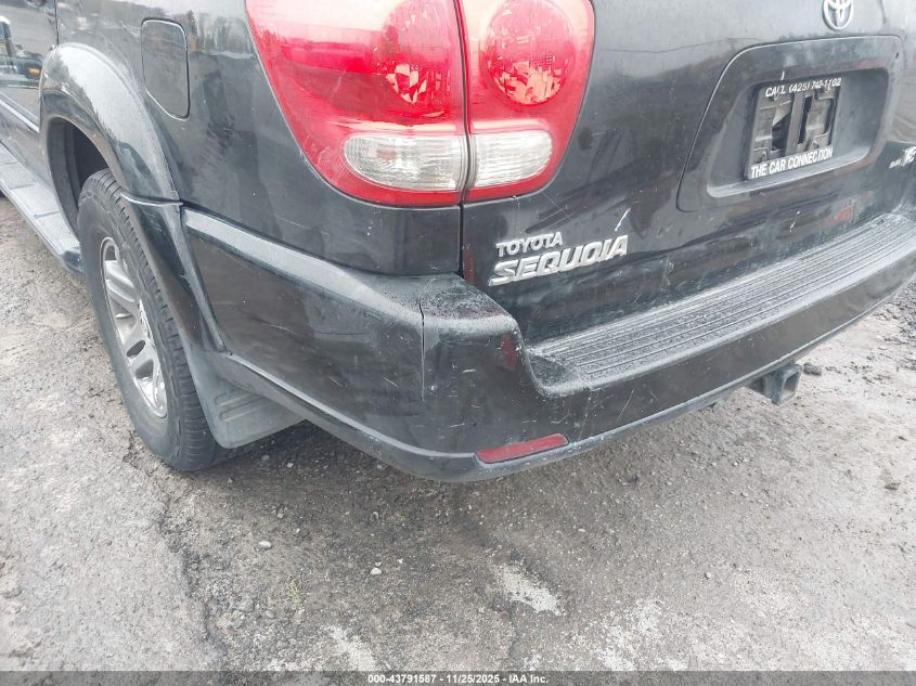 2005 Toyota Sequoia Limited V8 VIN: 5TDZT38A15S249456 Lot: 43791587