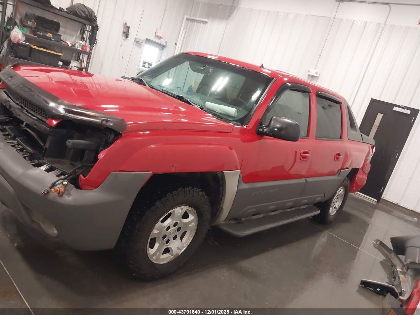 2002 Chevrolet Avalanche 1500 VIN: 3GNEK13TX2G129719 Lot: 43791640
