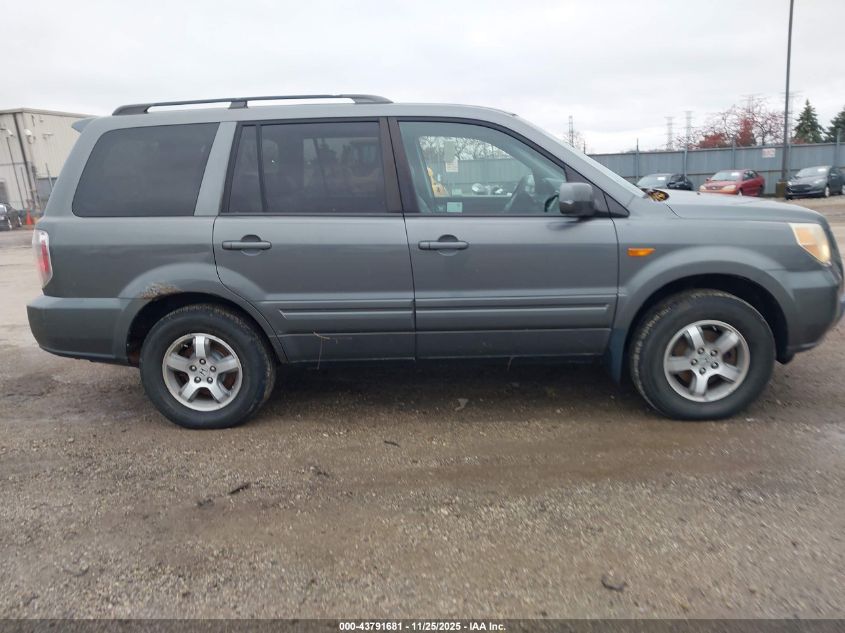 2008 Honda Pilot Ex-L VIN: 5FNYF18718B024569 Lot: 43791681