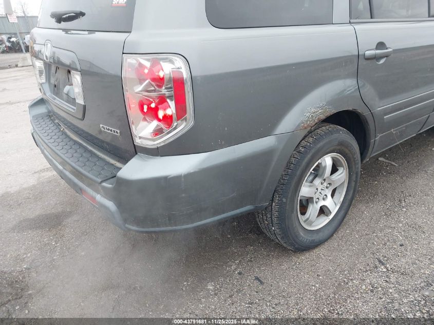 2008 Honda Pilot Ex-L VIN: 5FNYF18718B024569 Lot: 43791681