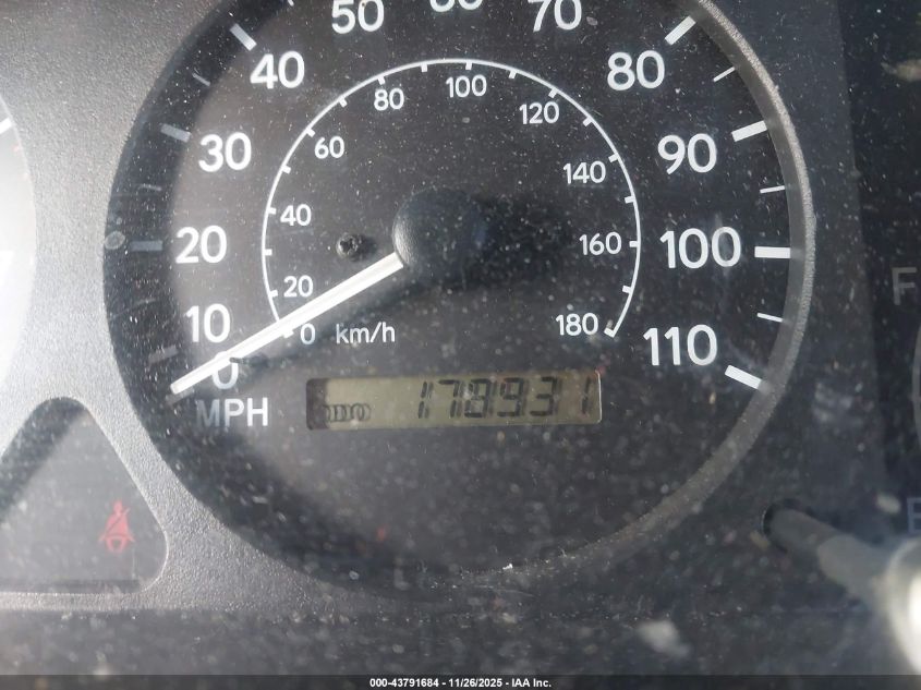 2000 Chevrolet Prizm Lsi VIN: 1Y1SK5287YZ404709 Lot: 43791684