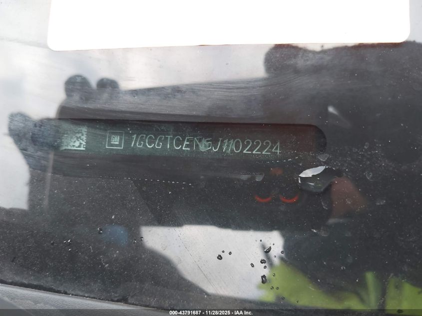 2018 Chevrolet Colorado Lt VIN: 1GCGTCEN5J1102224 Lot: 43791687