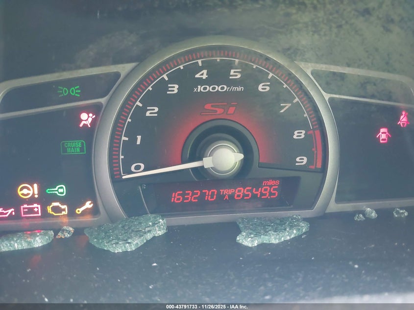 2007 Honda Civic Si VIN: 2HGFA55547H712981 Lot: 43791733